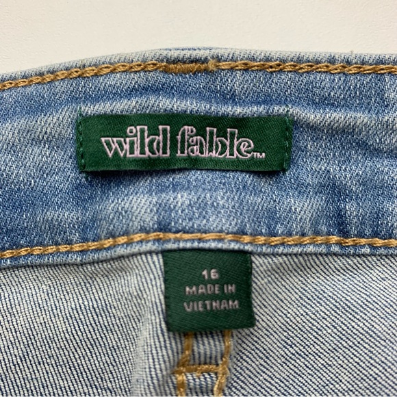 Wild Fable Womens Distressed Highest Rise Skinny Jean Light Wash Size 16 - Picture 5 of 12